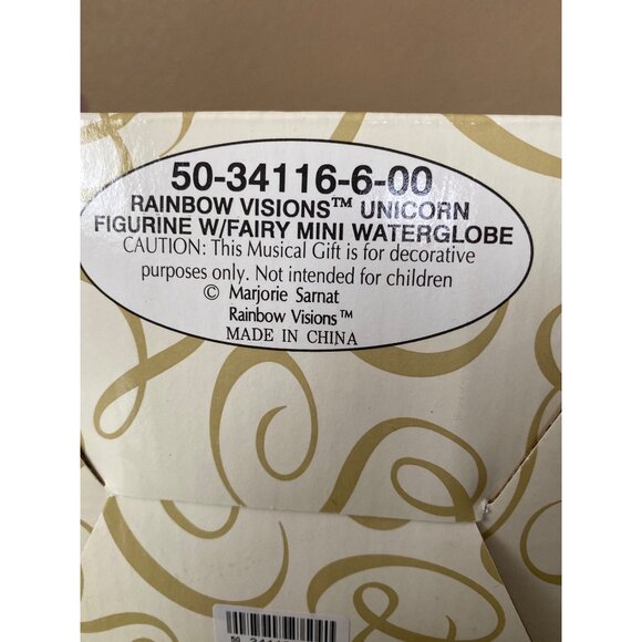 San Francisco Music Box Co Marjorie Sarnat Rainbow Visions Unicorn Music Box NEW - Picture 16 of 16